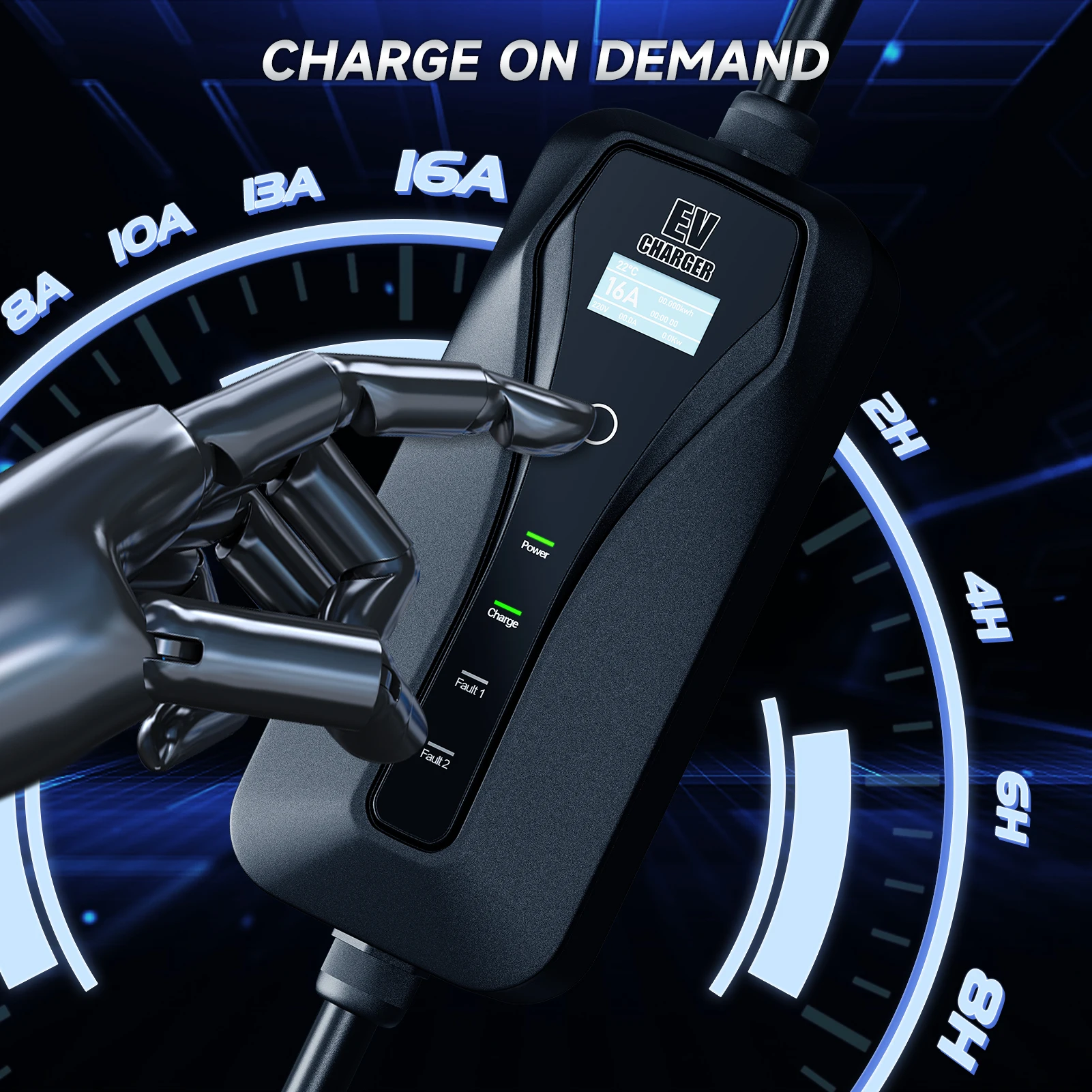 Bộ sạc xe điện 11KW 16A, loại  - đánh giá và giá Type 2 Portable Ev Charger 11Kw Cee